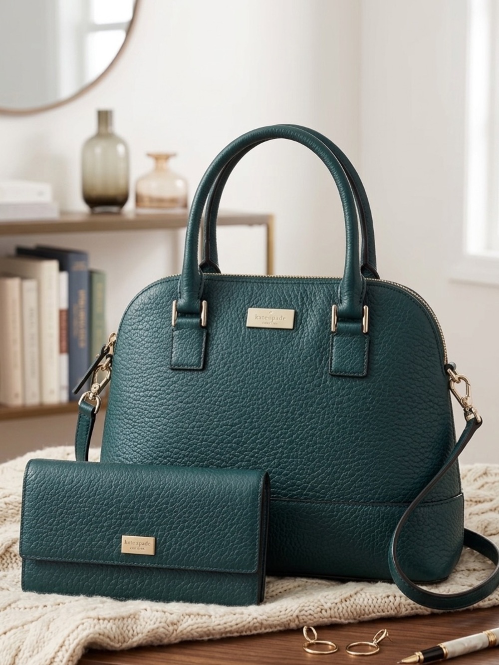 kate spade Prospect Place Small Jenny Satchel Crossbody Handbag With Wallet